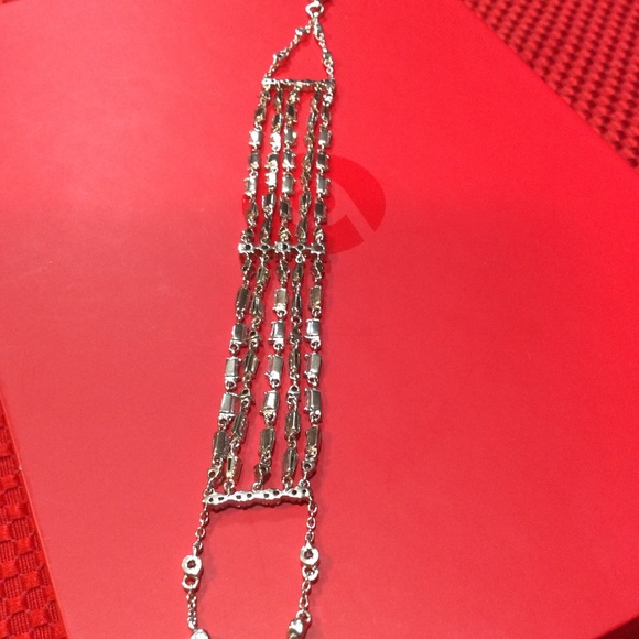 COSTUME JEWELRY BRACELET WITH MATCHING RING, SIZE 7 - Picture 6 of 10